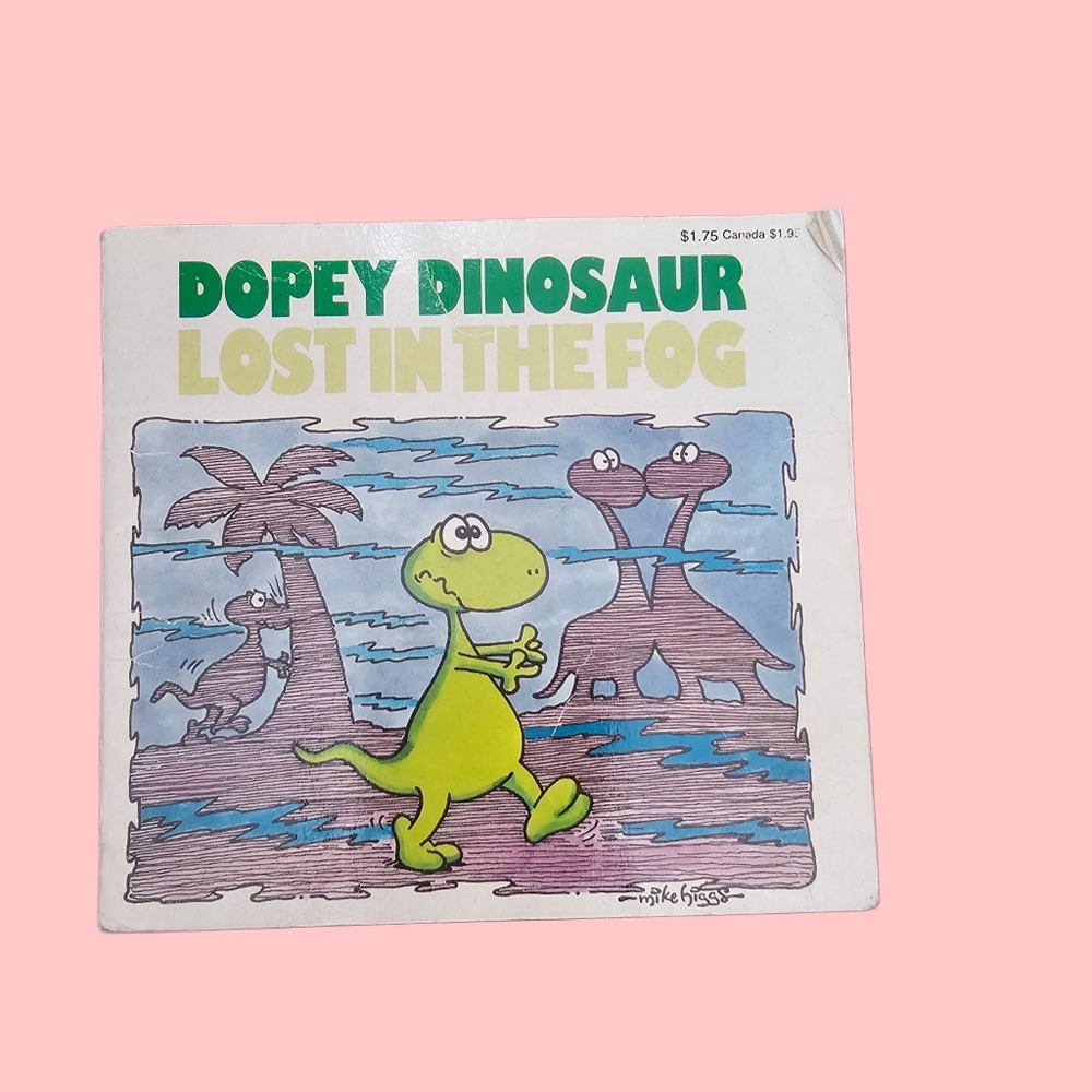 Rare Vintage 80s Dopey The Dinosaur Book